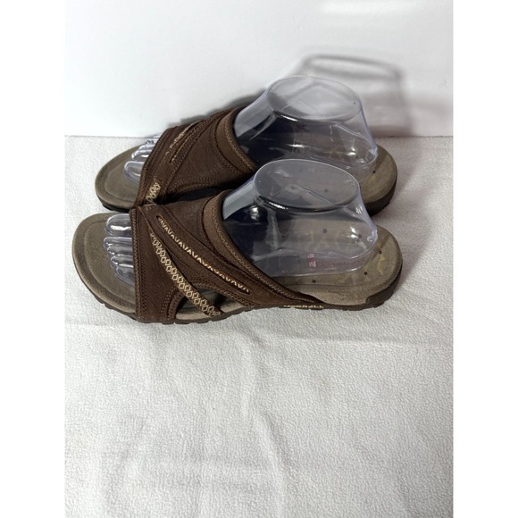 Merrell Terran Slide II Womens‎ US 9 Brown Leather Comfort Casual Slip On Sandal - Picture 6 of 8